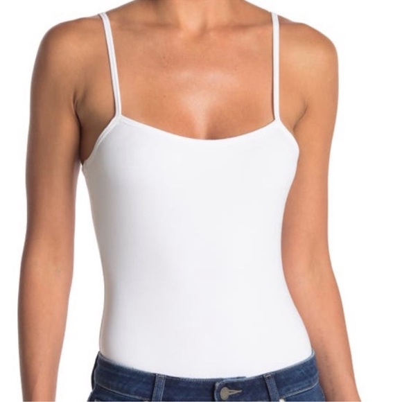 ATM White Cami Bodysuit Pima Cotton Size Medium - Picture 4 of 12